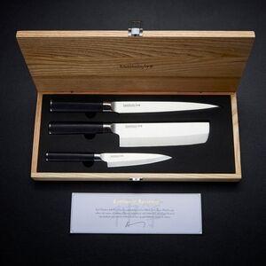 Kanpeki Knife Set Chefs Handcrafted Japanese Ibaraki Steel Blade